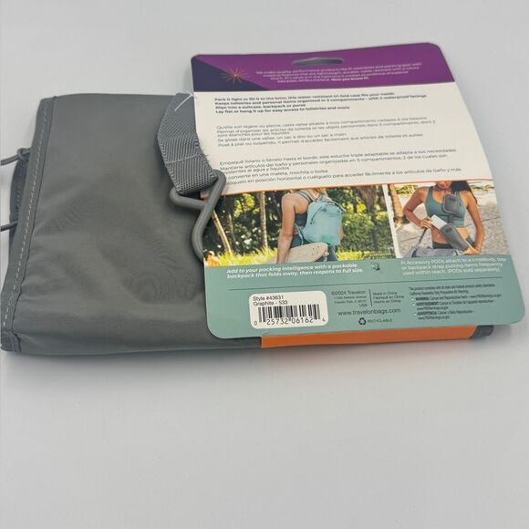 Travelon Pi Shine On Toiletry Case - Graphite, travel bag, accessories - Picture 4 of 5